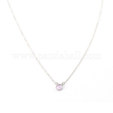 925 подвесные стерлингового серебра ожерелья NJEW-BB48001-A-1