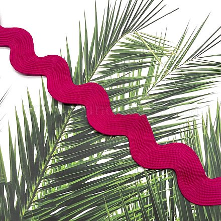 Волнистая лента из полиэстера с бахромой OCOR-WH0080-45K-1