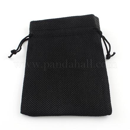 Bolsas con cordón de imitación de poliéster bolsas de embalaje ABAG-R005-18x13-09-1