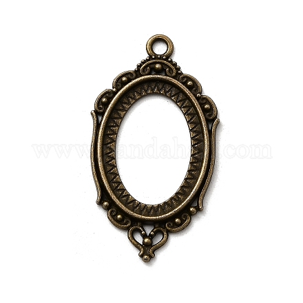 Старинные тибетские стиль сплава подвеска кабошон ободок открыть сеттинги задних TIBEP-M018-40AB-NF-1