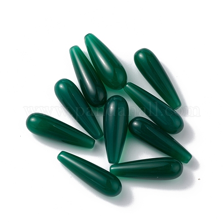 Natürliche grüne Onyx Achat Perlen G-F741-02D-01-1
