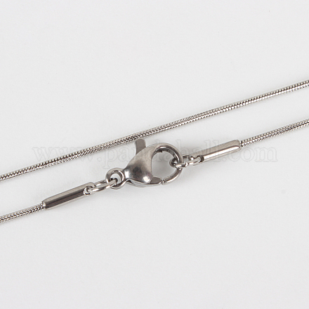 304 изготовление ожерелья из нержавеющей стали в виде змеиной цепи STAS-P045-11P-1