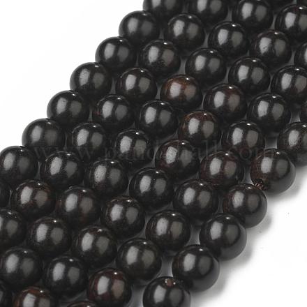 Natürliche Perlen aus Ebenholz X-WOOD-F006-03-8mm-1