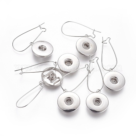 Accessoires de crochets d'oreilles en laiton KK-L180-001P-1