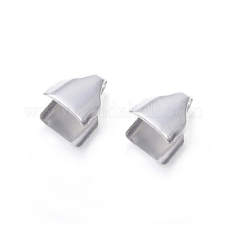304 Stainless Steel Folding Crimp Ends X-STAS-G122-05P-1