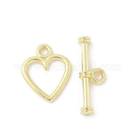 Застежки-тоглы из сплава в форме сердца FIND-B047-04G-1