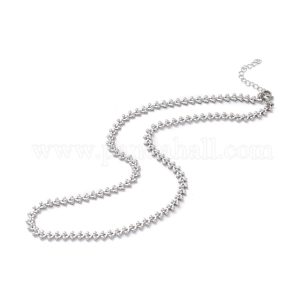 304 collar de cadena de mazorcas de acero inoxidable para hombres y mujeres STAS-B039-11P-1