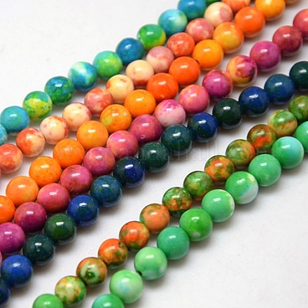 Synthetic Fossil Beads Strands G-L028-10mm-M-1