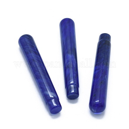 Cuentas de vidrio de piedra de sandía azul sintético X-G-G795-03-02C-1