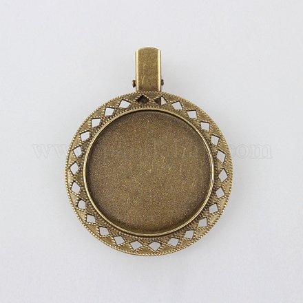 Antike Bronze Eisen Haarspange Zubehör X-PALLOY-N0086-57AB-NF-1