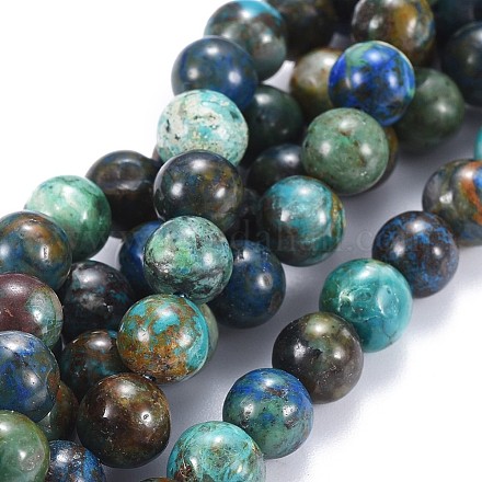 Chapelets de perles en chrysocolle naturelle G-F630-01-A-1