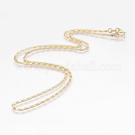 El collar de cadena de cobre amarillo MAK-L010-05G-1