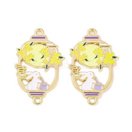 Овальный соединительный элемент из сплава эмали с покрытием стойки FIND-M020-07G-02-1