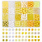 Plastic and Acrylic Beads, Mixed Shapes, Yellow, 8x7.5mm, Hole: 2mm