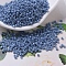 MIYUKI Delica Beads, Cylinder, Japanese Seed Beads, 11/0, (DB0266) Opaque Denim Blue Luster, 1.3x1.6mm, Hole: 0.8mm, about 20000pcs/bag, 100g/bag
