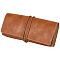 Rectangle PU Leather Eyeglass Cases, Saddle Brown, 76x173x32mm