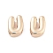 Rack Plating Alloy Pendants, Cadmium Free & Lead Free, Electroplate Nickel, Light Gold, Letter U, 9.5x7x4mm, Hole: 1.5x2.5mm