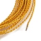 5M Aluminum Wire, Twisted Round, for DIY Craft, Goldenrod, 1mm, 18 Gauge, about 16.40 Feet(5m)/Roll