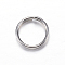 Non-Tarnish 304 Stainless Steel Split Rings, Double Loops Jump Rings, Stainless Steel Color, 8x1.8mm, about 6.2mm inner diameter