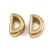 304 Stainless Steel Charms, Lette, Ion Plating(IP), Real 18K Gold Plated, Letter D, 7.5x5x3.5mm, Hole: 1.8mm