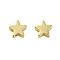 Rack Plating Brass Beads, Long-Lasting Plated, Cadmium Free & Lead Free, Star, Real 18K Gold Plated, 6x6x2.5mm, Hole: 1mm
