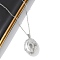 Anti-Tarnish 304 Stainless Steel Oval Locket Pendant Cable Chain Necklaces for Women, Stainless Steel Color, 18.31 inch(46.5cm), pendants: 33.5x24x8mm, inner diameter: 23x16mm