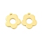 Brass Pendants, Flower, Real 18K Gold Plated, 14x13x1mm, Hole: 1.6mm