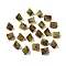Acrylic Beads, Nuggets, Two Tone, Faceted, Olive, 11.5x19.5x21.5mm, Hole: 1.8mm, 179pcs/500g