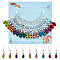 NBEADS 18 Pcs 9 Colors Plastic Skull Stitch Markers, Crochet Stitch Marker Locking Stitch Marker with Brass Leverback Earring Findings Knitting Crocheting Accessories for Marking Direction Guidelines