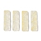 Baking Paint Glass Pendants, Rectangle, Light Yellow, 30x9x5.5mm, Hole: 1mm