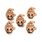 Cooffee Theme Silicone Beads, Focal Beads, Sandy Brown, Gnome in Coffee Cup, 25x20.5x17mm, Hole: 2mm