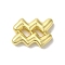 Brass Beads, Lead Free & Cadmium Free, Long-Lasting Plated, Constellation, Aquarius, 14x18.5x4mm, Hole: 4x2mm