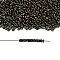 TOHO Demi Round Seed Beads, Japanese Seed Beads, Metallic Colours, (83) Metallic Iris Brown, 6/0, 4x1.9mm, about 1500pcs/50g