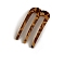 Cellulose Acetate(Resin) Hair Combs, for Women and Girls, Sienna, 80mm