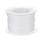 1 Roll Nylon Threads, Milan Cords/Twisted Cords, White, 1.5~2mm, about 54.68 yards(50m)/roll