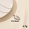Stylish Stainless Steel Leaf Pendant Necklace for Women