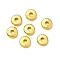 Alloy Beads, Flat Round, Matte Gold Color, 6x2mm, Hole: 1.6mm