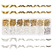 173Pcs 14 Styles Tibetan Style Alloy Fairy Wing Beads, Mixed Color, 4~22x5~23x3~4mm, Hole: 1mm, 12pcs/style