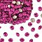 Preciosa® MAXIMA Crystal Round Stones, Czech Crystal, Dura Foiling, Round(431 11 615 Chaton), 70350 Fuchsia, SS29(6.15~6.35mm)