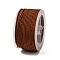 Polyester Braided Cord, Coconut Brown, 2mm, about 21.87 Yards(20m)/Roll