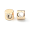 Brass Beads, Flat Round, Golden, 3x2.8mm, Hole: 1.4mm