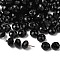 K9 Glass, Imitation Austrian Crystal Beads, Grade AAA, Faceted, Rondelle, Black, 6x4mm, Hole: 0.7~0.9mm