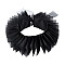Lace Ruffle Collar, Detachable Lace False Neckline Trim, Garment Accessories, Black, 395~1680x73x55mm