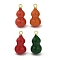 Gourd Brass Enamel Pendants, Cadmium Free & Lead Free, Long-Lasting Plated, Rack Plating, Real 18K Gold Plated, Mixed Color, 18x9x8.5mm, Hole: 1.4mm