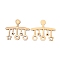 Wooden Cabochons, Coat Hanger, Bisque, 46.5x54.5x2.3mm