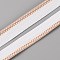 Flat Cotton Book Headbands, with Knitted Strip and Spool, for Book Binding Decorations, Saddle Brown, 13x1mm, about 109.36 Yards(100m)/Roll