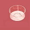 Plastic Candle Cup, Clear, Flat Round, 38x38x18mm