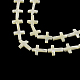 Croix coquillage trochid naturel / brins de perles de coquillage trochus SSHEL-F290-16-1