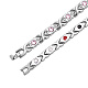 SHEGRACE Stainless Steel Panther Chain Watch Band Bracelets JB666A-6