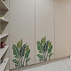 Mayjoydiy 2 pz stencil foglie di banana modello di foglia di banana tropicale stencil per foglie grandi dimensioni del modello 10.3×15 pollici con pennello per pareti tela mobili in legno DIY-MA0001-82-7